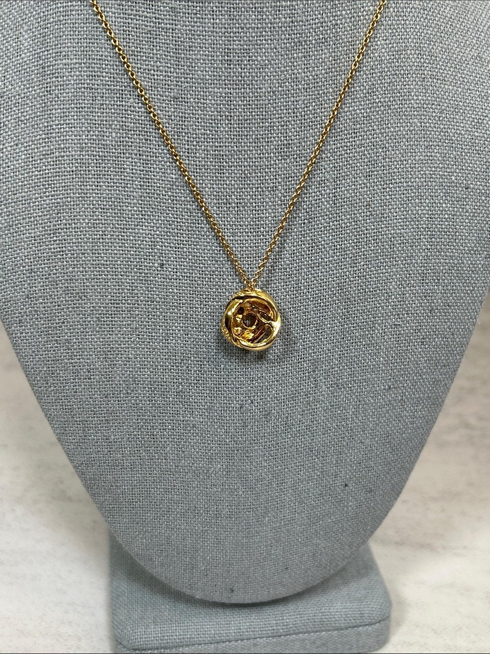 Touchstone Crystal by Swarovski Gold Knot Pendant with Swarovski Crystals - Picture 7 of 10